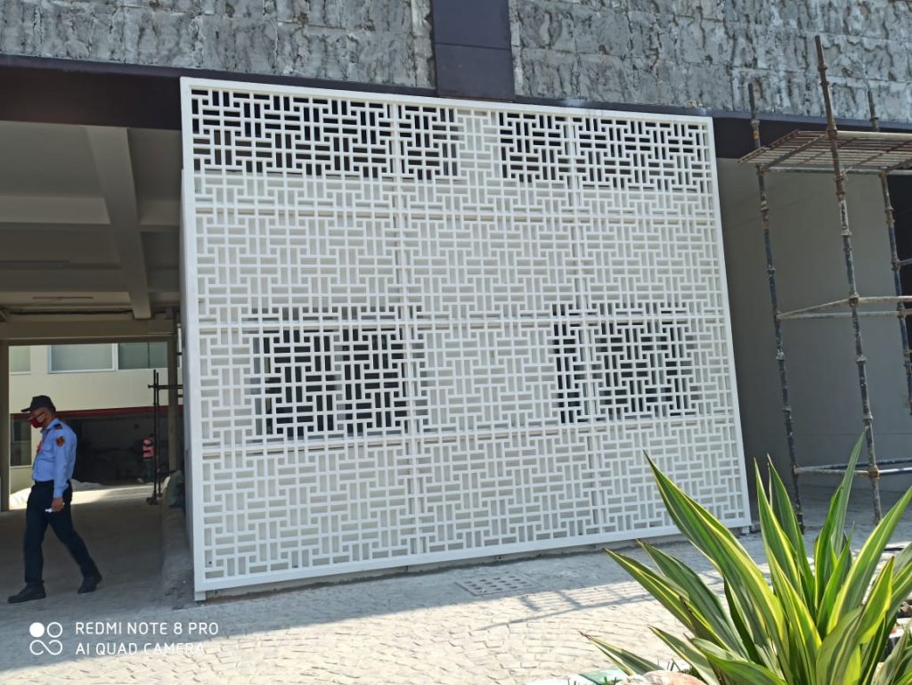 GRC jali on a building elevation