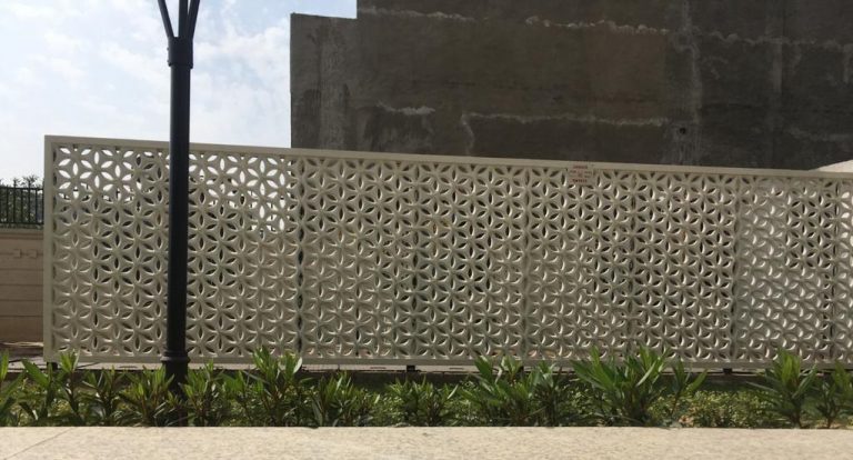 GRC jali wall fencing
