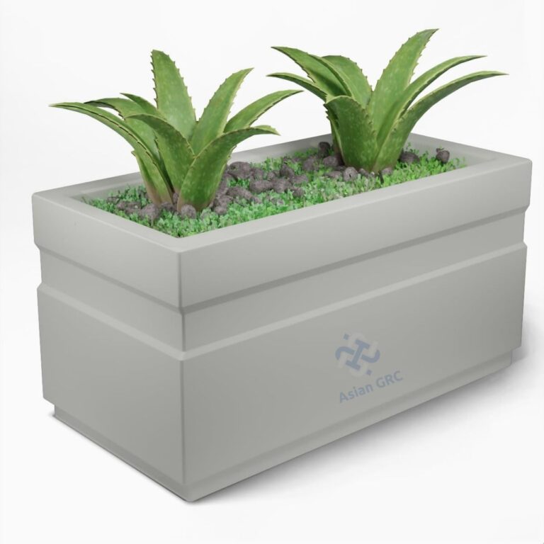 Rectangle fibreglass planter